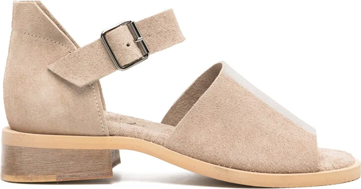 Moma Grinzato suede sandals