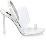 Thumbnail for your product : Alexander Wang Kaia PVC Slingback Sandals