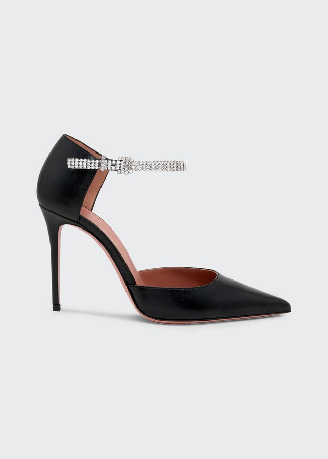 closed toe heels with ankle strap