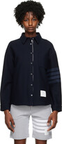 Thumbnail for your product : Thom Browne Navy Oversized Shirt