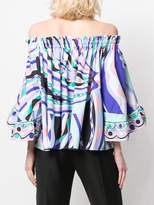 Thumbnail for your product : Emilio Pucci Off-Shoulder Burle Print Top
