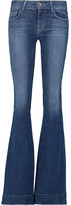 Thumbnail for your product : J Brand Love Story Mid-rise Flared Jeans