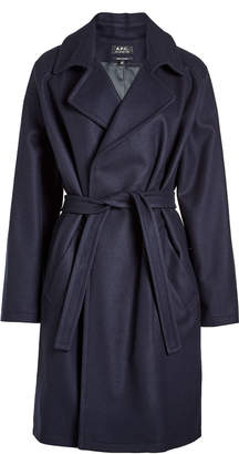 A.P.C. Belted Coat with Wool and Cashmere