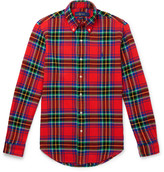 Thumbnail for your product : Polo Ralph Lauren Button-Down Collar Checked Cotton Shirt
