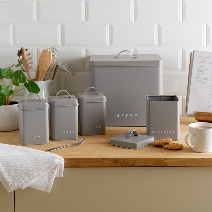 Dunelm 5 Piece Kitchen Storage Set Grey Grey ShopStyle