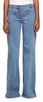 Thumbnail for your product : Chloé Wide Flare-Leg Jeans, Medium Blue