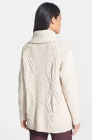 Thumbnail for your product : Lafayette 148 New York Diamond Cable Knit Cowl Neck Sweater