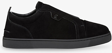Christian Louboutin Mens Black St Louis Suede Trainers Eur 42.5 / 8.5 Uk Men