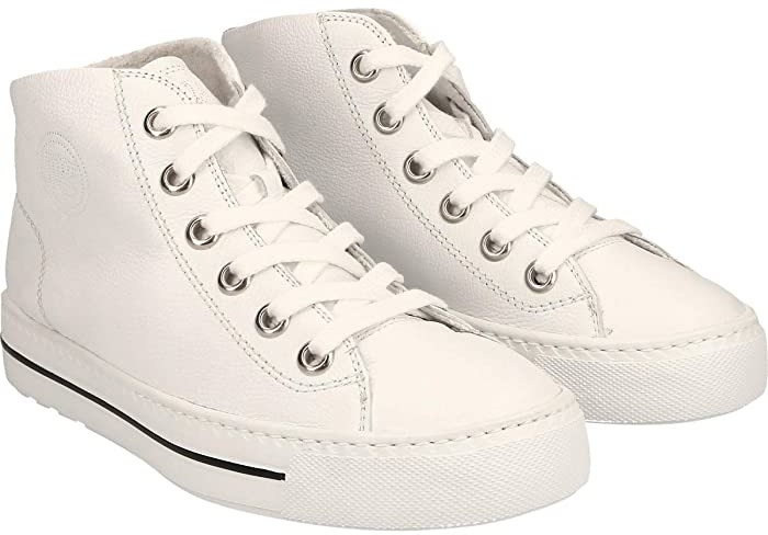 paul green white leather sneakers