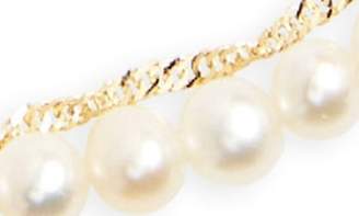 Poppy Finch Pave Diamond & Pearl Chain Bracelet