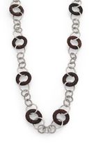 Thumbnail for your product : Palu Rose Wood & Sterling Silver Link Station Sautoir Necklace