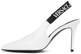 Thumbnail for your product : Versace Jeans Couture Jeans Couture White Patent Slingback Heels