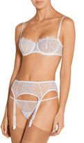 Thumbnail for your product : I.D. Sarrieri La Robe Blanche Chantilly Lace And Tulle Suspender Belt