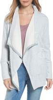 Thumbnail for your product : Caslon Asymmetrical Drape Collar Terry Jacket