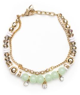 lonna & lilly Soft Green and Goldtone Bead Bracelet