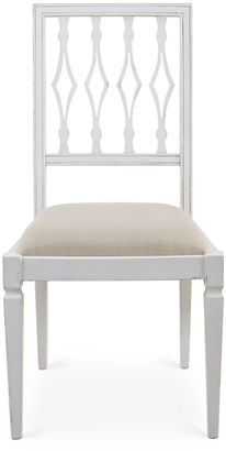 Sarreid Ltd. Flax Linen Avice Side Chairs, Pair