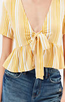 Thumbnail for your product : La Hearts Tie Front Baby Doll Top