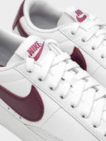 Thumbnail for your product : Nike Blazer Low Rise Sneakers in White and Bordeaux