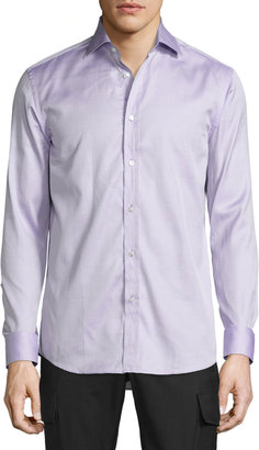 Ralph Lauren Mini-Houndstooth Sport Shirt, Purple