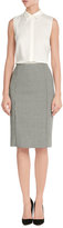 Thumbnail for your product : Ralph Lauren Black Label Printed Wool Pencil Skirt
