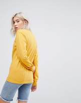 Thumbnail for your product : Vans Oversized Long Sleeve T-Shirt In Yellow