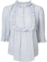 Thumbnail for your product : Vanessa Bruno frill trim blouse - women - Cotton/Linen/Flax/Ramie - 40