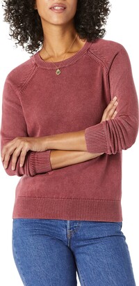 Goodthreads Women's Mineral Wash Crewneck Sweatshirt Sweater