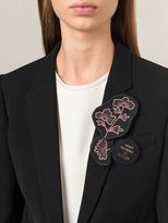 Thumbnail for your product : Ann Demeulemeester embroidered brooch