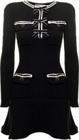 Thumbnail for your product : Self-Portrait Melange Knitted Mini Dress