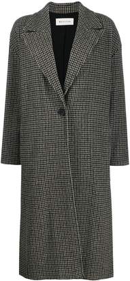 Masscob houndstooth single-breasted coat