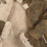 Thumbnail for your product : GUESS Imitation sheepskin aviator jacket