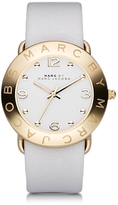 Thumbnail for your product : Marc by Marc Jacobs Amy 36mm Black Leather Strap Watch