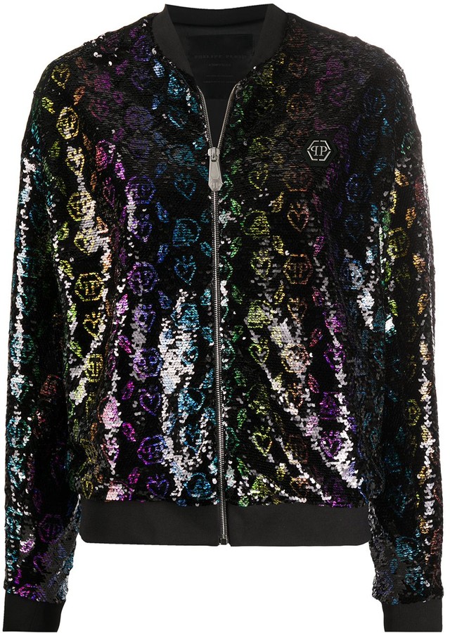 sequin bomber jacket uk