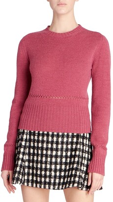 Chloé Crewneck Wool Blend Knit Pullover
