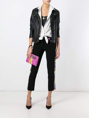 Moschino mirror embellished trousers