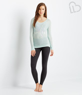Thumbnail for your product : Aeropostale LLD Long Sleeve Shimmer Snowflake Knit Top