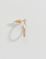 Thumbnail for your product : Pilgrim Rose Gold Hoop Earrings