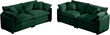 Hokku Designs 80.31'' Upholstered Loveseat Set of 2