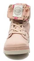 Thumbnail for your product : Palladium Kids's Baggy Twl K Lace-up Ankle Boots in Pink