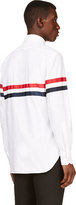 Thumbnail for your product : Thom Browne White Tri-Color Trim Shirt