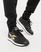 Thumbnail for your product : Reebok Classics Reebok Classic leather vector trainer in black