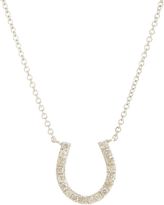 Thumbnail for your product : Ileana Makri Diamond Small Horseshoe Pendant Necklace-Colorless
