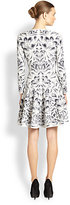Thumbnail for your product : Alexander McQueen Floral V-Neck Dress