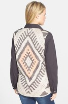 Thumbnail for your product : Blu Pepper Geo Knit Back Jacket (Juniors)