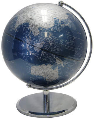 Metallic Blue Ocean Desk Globe