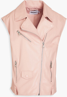 Pink S discount 93% Menglu jacket WOMEN FASHION Jackets Leatherette 