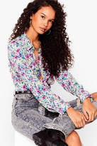 Thumbnail for your product : Nasty Gal Womens It's Growing Down Cropped Tie Shirt - White - 6