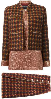 Chanel Pre Owned three piece skirt suit