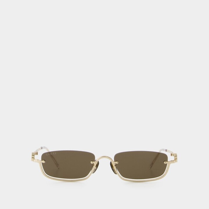 Gucci Eyewear Rectangular Frame Sunglasses ShopStyle