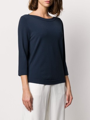 Nuur Cropped Sleeve Knit Top
